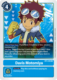 Davis Motomiya - BT3-093 - Rare