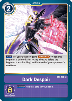 Dark Despair - BT3-108 - Rare