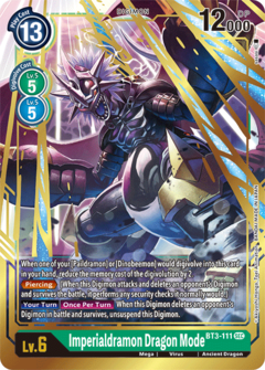 Imperialdramon Dragon Mode - BT3-111 - Secret Rare