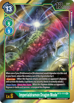 Imperialdramon Dragon Mode (Alternate Art) - BT3-111 - Secret Rare