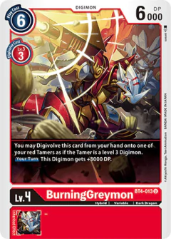 BurningGreymon - BT4-013 - Uncommon