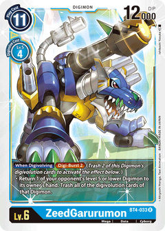 ZeedGarurumon - BT4-033 - Rare