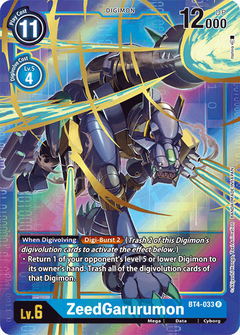 ZeedGarurumon (Alternate Art) - BT4-033 - Rare