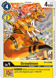 Growlmon - BT4-039 - Common