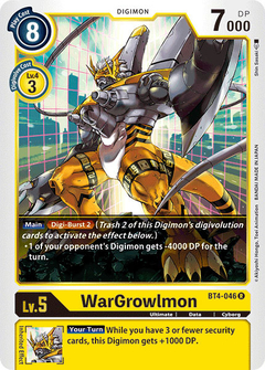 WarGrowlmon - BT4-046 - Rare