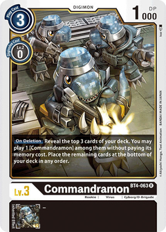 Commandramon - BT4-063 - Rare