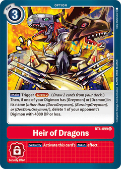 Heir of Dragons - BT4-099 - Uncommon