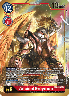 AncientGreymon (Alternate Art) - BT4-113 - Secret Rare