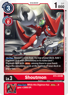 Shoutmon - BT5-009 - Uncommon