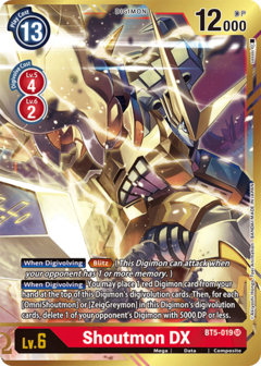 Shoutmon DX (Alternate Art) - BT5-019 - Super Rare