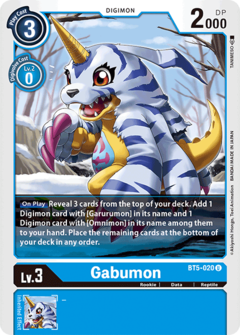 Gabumon - BT5-020 - Uncommon