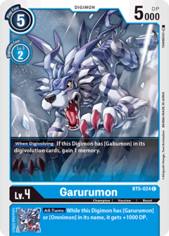 Garurumon - BT5-024 - Common