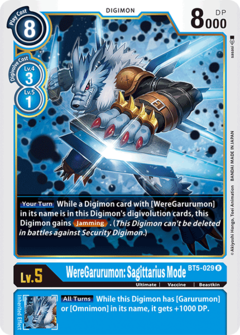 WereGarurumon: Sagittarius Mode - BT5-029 - Rare