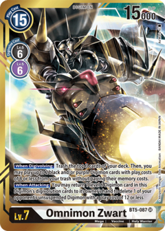 Omnimon Zwart (Alternate Art - As' Maria) - BT5-087 - Super Rare