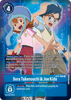 Sora Takenouchi & Joe Kido - BT5-088 - Box Topper