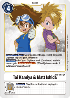 Tai Kamiya & Matt Ishida - BT5-093 - Rare