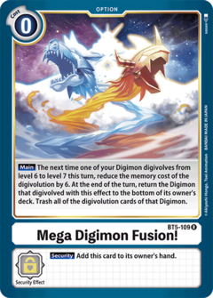 Mega Digimon Fusion! - BT5-109 - Rare