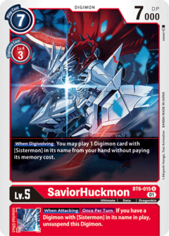 SaviorHuckmon - BT6-015 - Uncommon