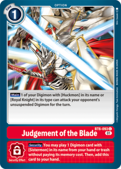 Judgement of the Blade - BT6-093 - Common