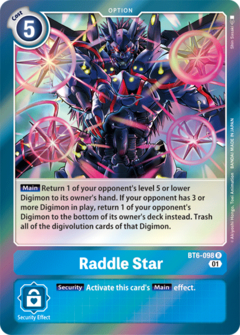 Raddle Star - BT6-098 - Rare