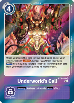 Underworld's Call - BT6-108 - Rare