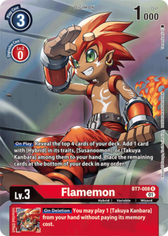 Flamemon (Alternate Art) - BT7-008 - Rare