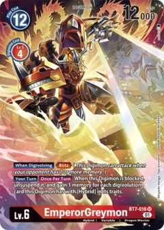 EmperorGreymon (Alternate Art) - BT7-016 - Super Rare