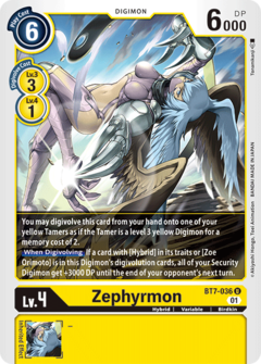 Zephyrmon - BT7-036 - Uncommon