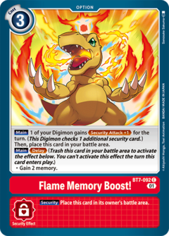 Flame Memory Boost! - BT7-092 - Common