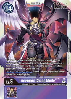 Lucemon: Chaos Mode - BT7-111 - Secret Rare