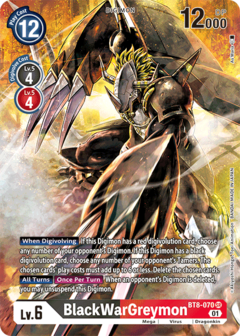 BlackWarGreymon (Alternate Art) - BT8-070 - Super Rare