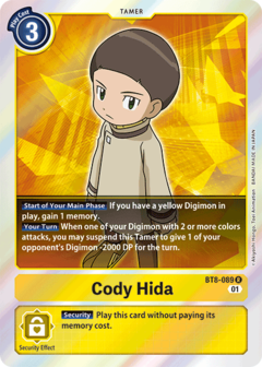 Cody Hida - BT8-089 - Rare