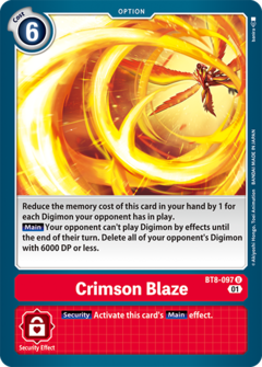 Crimson Blaze - BT8-097 - Uncommon