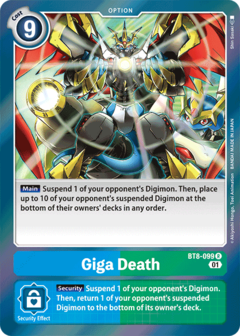 Giga Death - BT8-099 - Rare