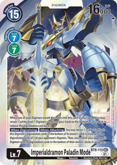 Imperialdramon Paladin Mode - BT8-112 - Secret Rare