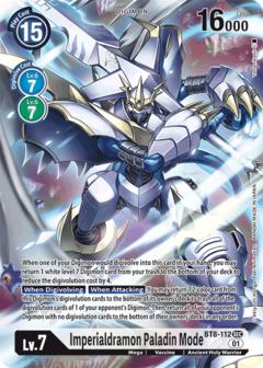 Imperialdramon Paladin Mode (Alternate Art) - BT8-112 - Secret Rare