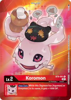 Koromon - BT9-001 - Box Topper