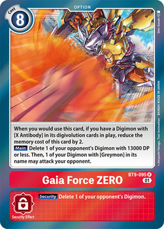 Gaia Force ZERO - BT9-095 - Rare