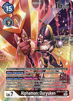 Alphamon: Ouryuken (Alternate Art) - BT9-111 - Secret Rare