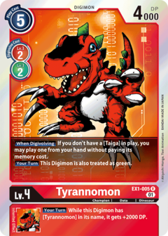 Tyrannomon - EX1-005 - Rare