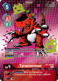 Tyrannomon (Alternate Art) - EX1-005 - Rare