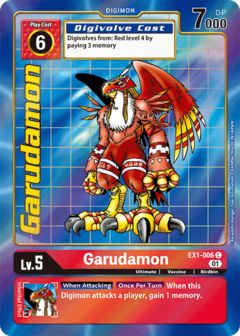 Garudamon (Alternate Art) - EX1-006 - Common