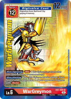 WarGreymon (Alternate Art) - EX1-009 - Super Rare