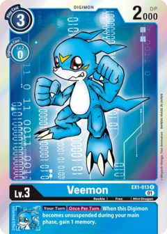 Veemon - EX1-013 - Rare