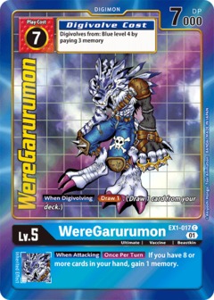 WereGarurumon (Alternate Art) - EX1-017 - Common