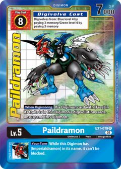 Paildramon (Alternate Art) - EX1-019 - Rare