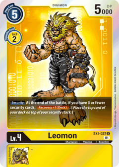 Leomon - EX1-027 - Rare