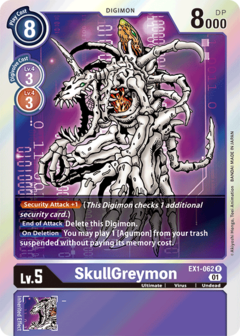 SkullGreymon - EX1-062 - Rare