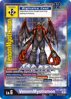 VenomMyotismon (Alternate Art) - EX1-063 - Super Rare