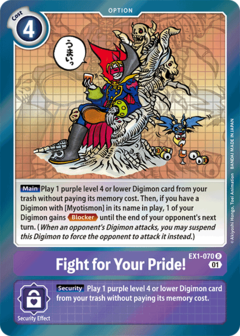 Fight for Your Pride! - EX1-070 - Rare